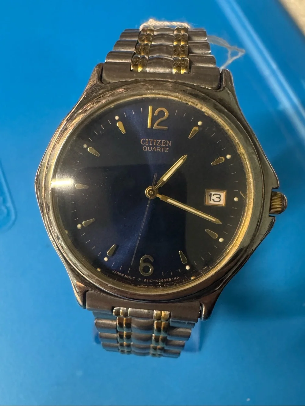 Citizen Two-Tone Blue Dial Gold Accents Watch